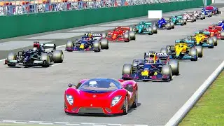 De Tomaso P72 2022 vs F1 2021 Cars at Monza GP