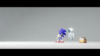 Sonic Meets Wall-E and EVE (Fan Animated Short)