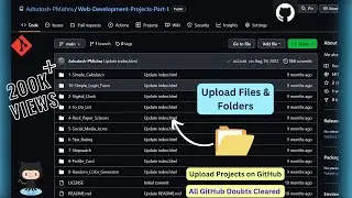 Upload Files and Folders to GitHub, explained from scratch | Push folders in GitHub | Push Error  😇