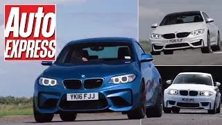 BMW M2 vs 1M Coupe vs M4 track battle: two-door M car triple test!