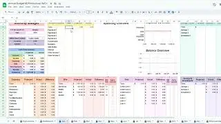 Annual & Monthly Budget Spreadsheet #planwithme #budgeting #spreadsheets