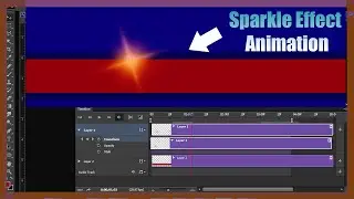 how to make sparkle video animation effect in photoshop II photoshop tutorial special effect