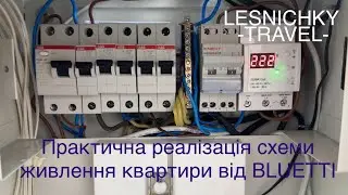Практична реалізація схеми живлення квартири від зарядної станції BLUETTI AC200PL