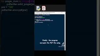 Protect PDFs with password using Python! #python    #programming    #tutorial    #pdfprotect