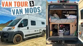 VAN TOUR & VAN MODS Review of Hymer Aktiv After 2 Years of RV Life / Van Life