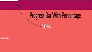 How To Make Progress Bar With Percentage Using HTML CSS JS | Creative  Progress Bar With Percentage