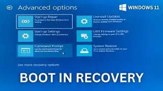 How to Boot in Recovery Mode in Windows 11? | Windows 11 Recovery Mode Key