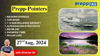 The Hindu Newspaper Today Analysis I Prepp Pointers | 27 August 2024 | UPSC Prelims 2024/25 |