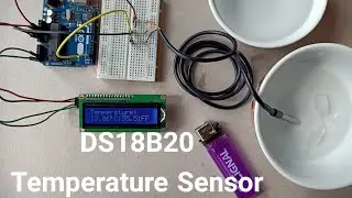 DS18B20 Temperature Sensor with Arduino Uno