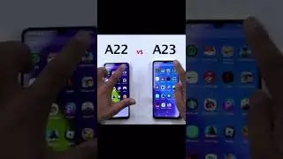 SAMSUNG A22 vs A23 Speed Test #shorts #short #shortvideo #samsung #tech #latest #phone #trending