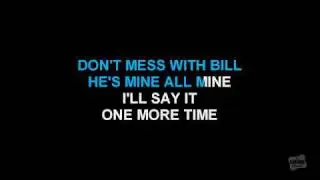 Don't Mess With Bill in the style of The Marvelettes karaoke video