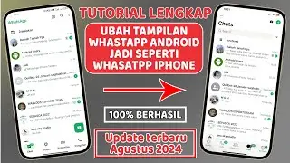 CARA TERBARU UBAH WHATSAPP ANDROID JADI WA iPHONE iOS 100% BERHASIL