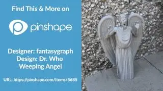 Dr Who Weeping Angel 3D Print Timelapse