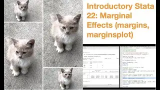 Introductory Stata 22: Marginal Effects (margins, marginsplot)