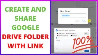 how to Create and Share Google Drive Folder With Link?