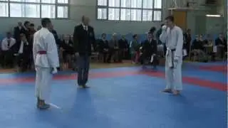 Kumite Male 2nd round Vladimir Deniskin (Tula) vs Alexander Rud (Stavropol )