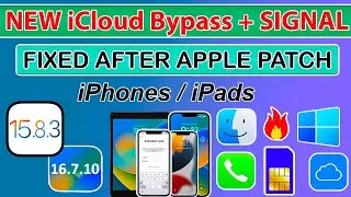 🔥 New HFZ iHello iCloud Bypass Activation Lock iOS 15.8.3/16 iPad/iPhone 6S-X Sim/Signal Windows/Mac