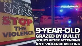 9 year old grazed by bullet hours after attending anti violence meeting