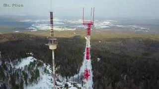 п. Баранчинский (гора Синяя) с высоты птичьего полёта