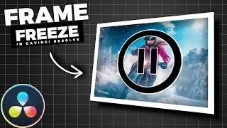 How To FREEZE a FRAME In Davinci Resolve
