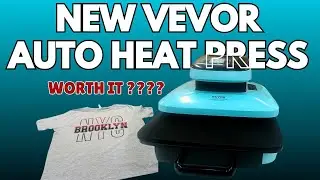 Is the Brand New Vevor Auto Heat Press A Must Have?? Or a Pass? Full Review & Demo 15x15 Heat Press