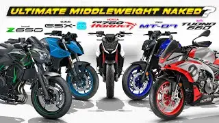 2024 Budget Middleweight Naked Bikes Showdown! ┃ Honda CB750 vs Z650 vs MT-07 vs Tuono 660 vs GSX-8S