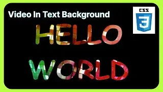 Add Video in Text Background using CSS