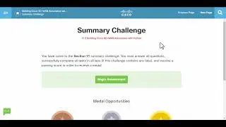 CCNP ENAUTO Section 11 Summary Challenge with explanation