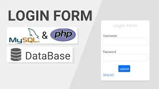 How to connect Login Form to Database Login System Tutorial with PHP and MYSQL | Database PHP MYSQL