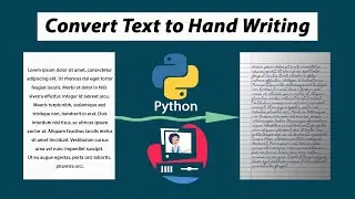 How to convert TEXT to HANDWRITING😎 (Python Project)