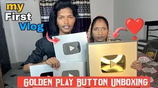 😍Golden Paly button Unboxing❣️