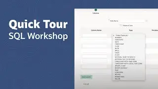 Oracle APEX: Quick Tour of SQL Workshop