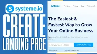 How To Create A Landing Page On Systeme.io (2024) Step By Step Tutorial