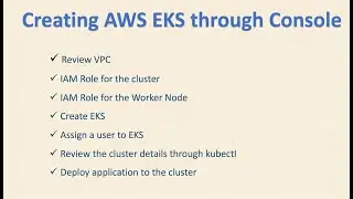 How to Set Up AWS EKS Using the Console?