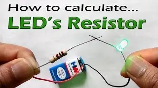 How to select resistor value for LED with simple calculation (Ohms Law)