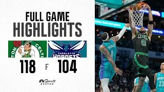 HIGHLIGHTS: Celtics finish six-game road trip by beating the Hornets for 59th win of the season