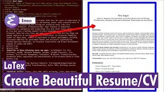 Org-mode - Create beautiful CV or Resume