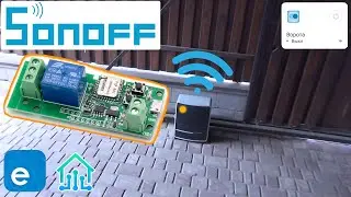 Автоматизация мотора ворот Itead Sonoff PSF B01 WiFi управление со смартфона своими руками diy