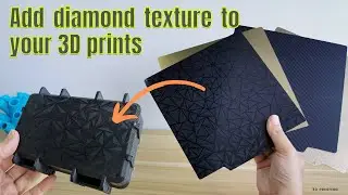 Add diamond or carbon fiber texture to your 3D prints? For Bambu lab, MK4, ender 3, and all printer