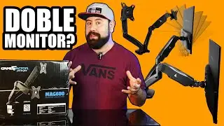 Un SETUP Limpio tiene sus secretos, ESTE  Brazo para DOS MONITORES es uno de ellos Gamefactor MAG600