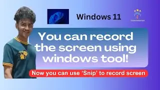 How to record screen using snipping tool in windows?