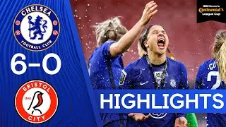 Chelsea 6-0 Bristol City | Kerr Hat Trick Fires Blues to Trophy! | Womens Continental League Cup