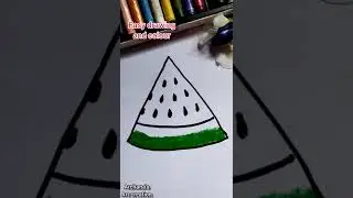 How to draw watermelon / easy drawing / drawing for kids 