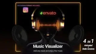 Head Music Visualizer | After Effects Template | Music Visualizer