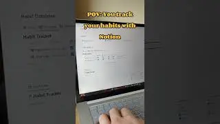 Tracking Habits in Notion is easy #shorts
