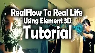 TUTORIAL | RealFlow To Element 3D Combined With Footage