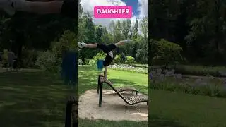 Who rests better: Mother or daughter?😨😨How do u take a rest? #flip #gym #motherdaughter