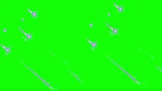 Green Screen Meteor shower 1 | Free Download