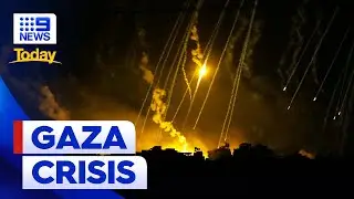 Thousands flee Gaza hospitals as Israel-Hamas war closes in | 9 News Australia