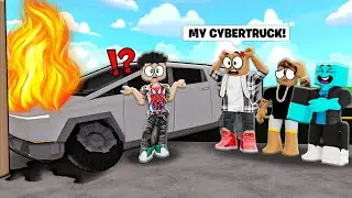 I Surprised My Family With A CYBERTRUCK In Roblox! 😱